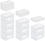 SuperSparSet 10 x Transparenter Eurobeh&auml;lter BasicLine Mit Geschlossenem Griff und