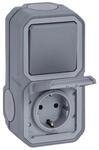 Legrand Steckdose Plexo New Grau 1 St&uuml;ck