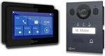 Goliath Basic Line 2-Draht Video T&uuml;rsprechanlage 2x Monitore Schwarz /Anthrazit