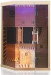 Dewello Infrarotkabine Sauna Ottawa 140x120cm 2 Personen Vollspektrum &