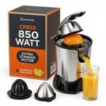 Sommertal CP850 Saftpresse Elektrisch 850W Motor Hohe Saftausbeute Edelstahl BPA-frei
