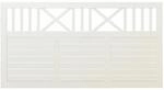 Plus Holz Vorgartenzaun Nostalgi Nadelholz Wei&szlig; 180 cm x 95 cm