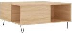 vidaXL Couchtisch Sonoma-Eiche 80x80x36,5 cm Holzwerkstoff Modell 4