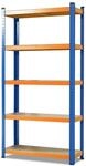KARAT Schwerlastregal Blau-Orange Traglast bis 875 kg 180 x 120 x 45 cm