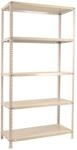 PROREGAL Schraubregal Panda HxBxT 180 x 80 x 30 cm Fachlast 100 kg Wei&szlig;