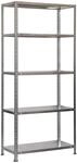 PROREGAL Schraubregal Panda HxBxT 180 x 90 x 30 cm Fachlast 100 kg Grau