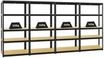 PROREGAL Mega Deal 4x Schwerlastregal Slim Elephant S HxBxT 180 x 90 x 45 cm 5 Ebenen