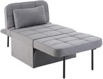 Tectake Schlafhocker Ponto 4 In 1 Als Hocker Sessel Lounger Oder Bett 6 Fach