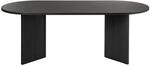 Selsey Esstisch Ovo Oval Holzoptik Esche Portland Schwarzgrau 204 cm