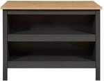 K&uuml;cheninsel Nellina mit Platz F&uuml;r 2 Barhocker 124 cm x 75 cm x 91,5 cm...