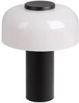 EGLO LED Au&szlig;en-Tischlampe Ponente Schwarz-Wei&szlig; Akku Touchdimmer kabellos H...
