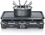 Severin Raclette-Fondue Kombination RG 2347 mit Grillplatte 1.400 W