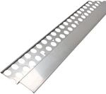 Protektor Noppenbahnprofil 250cm Edelstahl Silber Au&szlig;enputz Ab 12mm St&auml;rke