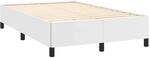 vidaXL Bettgestell ohne Matratze Wei&szlig; 120x190 cm Kunstleder 379523