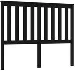 vidaXL Kopfteil Schwarz 146x6x101 cm Massivholz Kiefer 818524