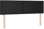 vidaXL Kopfteile 2 Stk Schwarz 72x5x78/88 cm Kunstleder 345792