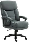 HOMCOM B&uuml;rostuhl Polyester 68,5L x 79B x 117-125cm Grau