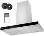 CIARRA Dunstabzugshaube A+++ 650 m&sup3;/h 90 cm WIFI-APP Touch Control VMS9102