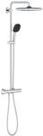 Grohe Brausegarnitur Vitalio Comfort 250 Chrom Eckig mit Thermostat