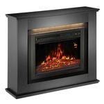 Juskys Elektrokamin Rechteckig mit Heizung & Flammeneffekt 1000/2000 W Schwarz