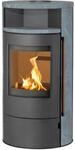H&M Germany Kamin-Ofen M&uuml;nchen Max Style Guss-Grau Natur-Stein Holz