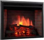 Kaminio Elektrokamin Luca Einbaukamin Heizung, 3D-Flammeneffekt, 9 Flammen 23 Zoll