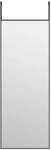 vidaXL T&uuml;rspiegel Schwarz 30x80 cm Glas und Aluminium 327404