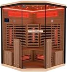 Dewello Infrarotkabine Sauna Kenora 140cm x 140cm 3 Personen Vollspektrum &