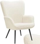 Tectake Sessel Hygge Gepolstert Armlehnen und Ergonomische R&uuml;ckenlehne 76 x 72 x