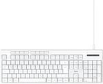 Hama USB-Tastatur CK-200 QWERTZ Kabelgebunden 8 Media-Tasten Wei&szlig;