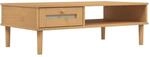 vidaXL Couchtisch SENJA Rattan-Optik Braun 100x55x33 cm Kiefernholz