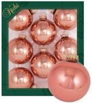 Krebs Glas Lauscha Weihnachtskugeln Uni-Design Antonia Kupferfarbig 7cm