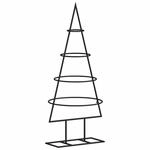 vidaXL Metall-Weihnachtsbaum Deko Schwarz 60 cm Modell 2