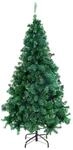 Costway K&uuml;nstlicher Weihnachtsbaum 180cm 650 PVC Zweige & Klappsystem