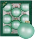 Krebs Glas Lauscha Weihnachtskugeln Uni-Design Marcelline T&uuml;rkis 7cm