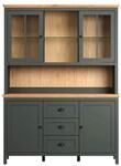 ebuy24 Stanton Vitrinenschrank Gr&uuml;n