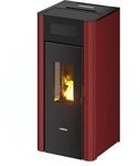 Freepoint Pelletofen Amaranto Pellet&ouml;fen Stahl Bordeaux 8,5 kW mit Automatik