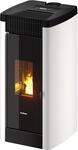 Freepoint Pelletofen FreePoint Pelletofen STEE Stahl Wei&szlig; 8,5 kW mit Automatik