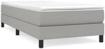 vidaXL Boxspringbett Hellgrau 80x200 cm Stoff1394098