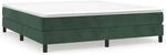 vidaXL Boxspringbett mit Matratze Dunkelgr&uuml;n 180x200 cm Samt 3144348