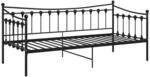 vidaXL Schlafsofa Bettgestell Schwarz Metall 90x200 cm 324755