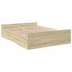 vidaXL Bettgestell mit Schubladen Sonoma-Eiche 120x200cm Holzwerkstoff 3280302