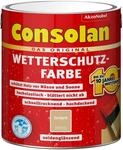 Consolan Wetterschutzfarbe Sandgelb Seidengl&auml;nzend 2,5,