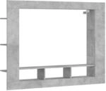 vidaXL TV-Schrank Betongrau 152x22x113 cm Holzwerkstoff 833725