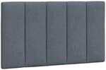 vidaXL Kopfteil-Kissen Hanko Dunkelgrau 80 cm Samt 374644
