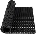 KARAT Ringgummimatte Octo Door - Recyclebare Gummiringmatte Wabenmatte Schwarz...