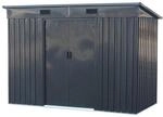Tepro Metallger&auml;tehaus Multi Shed Large 261 cm x 132 cm x 181 cm Anthrazit