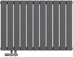 Emke Heizk&ouml;rper 63x85cm 618W Anthrazit Flach Paneelheizk&ouml;rper Horizontal Einlagig