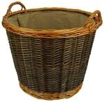 Valo Weidenkorb Rund mit Juteeinlage &Oslash; 50 cm x 41 cm Braun