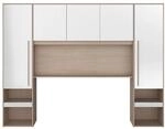 Vente-unique Bettbr&uuml;cke Velona Naturfarben Hell Wei&szlig; 265.2 cm